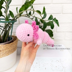 Axolotl 3D amigurumi pattern by TANATIcrochet