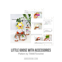 Little Goose with Accessories amigurumi pattern by TANATIcrochet