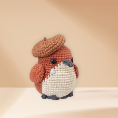 Casimiro, the Rufous Hornero  amigurumi pattern by Conmismanoss