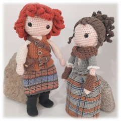 Claire & Jamie amigurumi pattern by Conmismanoss