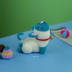 Cats doing Yoga amigurumi by Lennutas