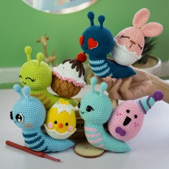 Snail Friends 2 amigurumi by Lennutas