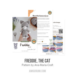 Freddie, the Cat amigurumi pattern by Ana Maria Craft