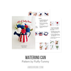 Watering Can amigurumi pattern by Fluffy Tummy