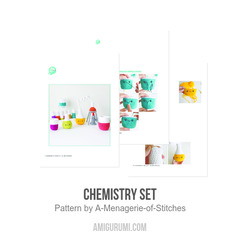 Chemistry Set amigurumi pattern by A Menagerie of Stitches