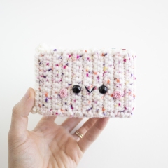 Sprinkles the Funfetti Cake Slice amigurumi by A Menagerie of Stitches
