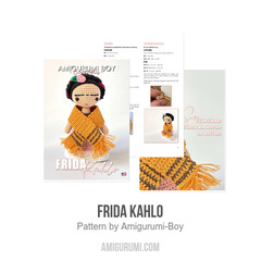 Frida Kahlo amigurumi pattern by Amigurumi Boy