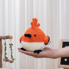 Hoopoe Bird amigurumi by The Loop Story