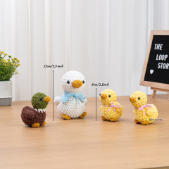 Mama Goose and Baby Duck amigurumi pattern by The Loop Story