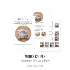Mouse Couple amigurumi pattern by The Loop Story