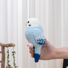 Parrot Blue Budgie amigurumi pattern by The Loop Story
