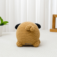 Pug Dog amigurumi by The Loop Story