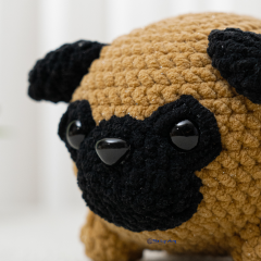 Pug Dog amigurumi pattern by The Loop Story