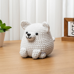 Samoyed amigurumi pattern by The Loop Story
