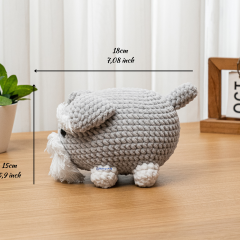 Schnauzer Dog amigurumi pattern by The Loop Story