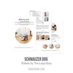 Schnauzer Dog amigurumi pattern by The Loop Story