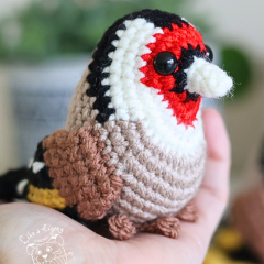 Pete the European Gold Finch amigurumi by LikeALigerCrochet