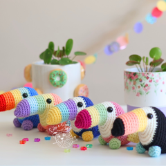 Tilly the toucan amigurumi pattern by LikeALigerCrochet