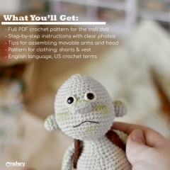 Doll Troll Granok amigurumi pattern by Crochery