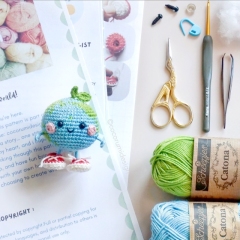Earth amigurumi pattern by Cocorumi Design