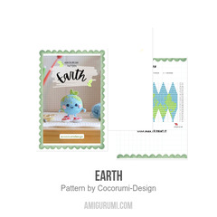Earth amigurumi pattern by Cocorumi Design