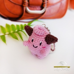 Cleffa Bag Charm amigurumi by SefyCrochet