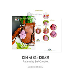 Cleffa Bag Charm amigurumi pattern by SefyCrochet