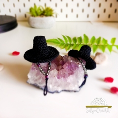 Korean Hat Keychain amigurumi by SefyCrochet