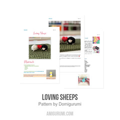 Loving Sheeps amigurumi pattern by Domigurumi