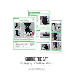 Connie the Cat amigurumi pattern by Little Green Bear