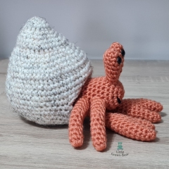 Horace the Hermit Crab amigurumi by Little Green Bear
