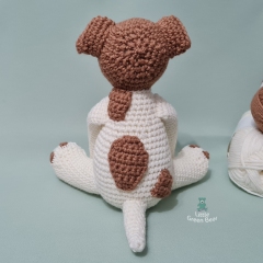 Jeremy the Jack Russell amigurumi pattern by Little Green Bear