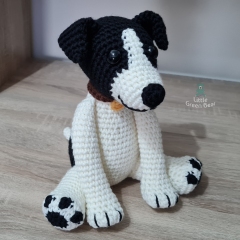 Jeremy the Jack Russell amigurumi by Little Green Bear