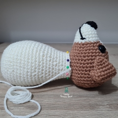 Jeremy the Jack Russell amigurumi pattern by Little Green Bear