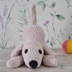 Playing Puppy amigurumi pattern by Little Green Bear