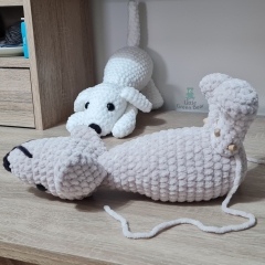Playing Puppy amigurumi pattern by Little Green Bear