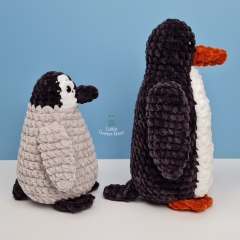 Pru the Penguin amigurumi pattern by Little Green Bear
