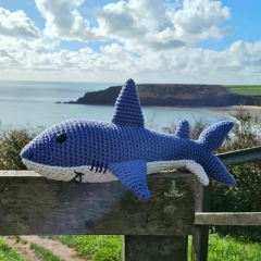 Shane the Shark amigurumi pattern by Little Green Bear