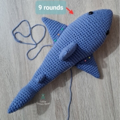 Shane the Shark amigurumi pattern by Little Green Bear
