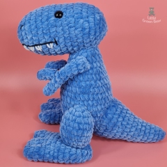 Tom the T-Rex amigurumi pattern by Little Green Bear