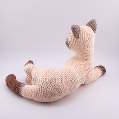 Sunny The Siamese Cat Low-Sew amigurumi by StuffTheBody