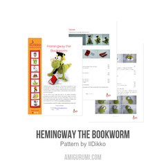 Hemingway the Bookworm amigurumi pattern by IlDikko