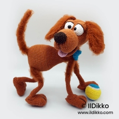 Rusty the Retriever amigurumi pattern by IlDikko