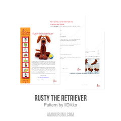 Rusty the Retriever amigurumi pattern by IlDikko