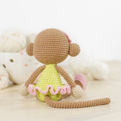 Annie the Ballerina Monkey amigurumi by Kristi Tullus