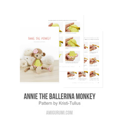 Annie the Ballerina Monkey amigurumi pattern by Kristi Tullus