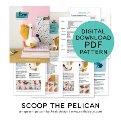 Scoop the Pelican amigurumi pattern by airali design