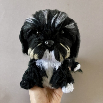 Shih Tzu Pup amigurumi pattern by CrochetThingsByB