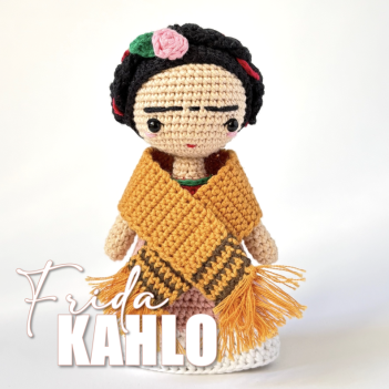 Frida Kahlo amigurumi pattern by Amigurumi Boy