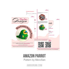 Amazon Parrot amigurumi pattern by MevvSan